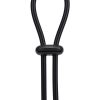 Rock Solid The Lasso Double Lock Adjustable Silicone Cock Tie - Black