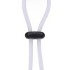 Rock Solid The Lasso Double Lock Adjustable Silicone Cock Tie - White