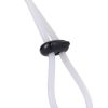 Rock Solid Lasso Double Lock Adjustable Silicone Cock Ring - White - Image 3