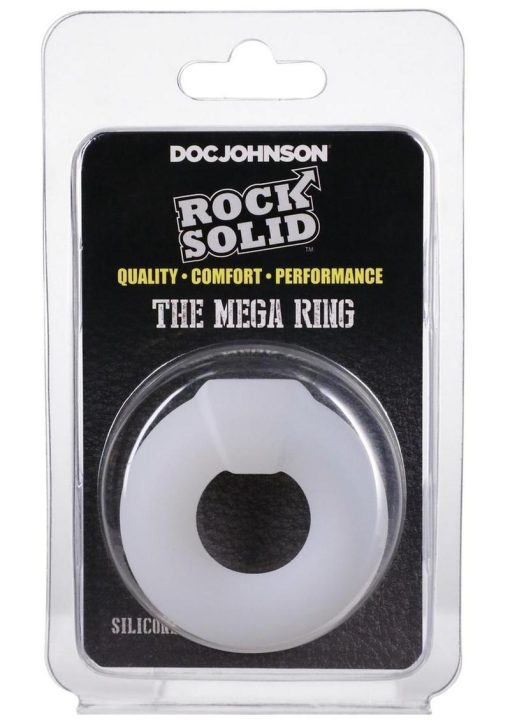 Rock Solid The Mega Ring Silicone Cock Ring - White - Image 2