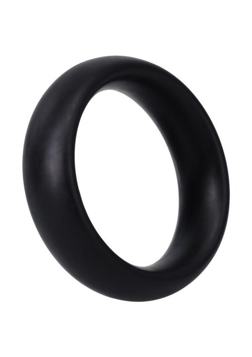 Rock Solid The Silicone Collar Cock Ring - Large - Black - Image 3