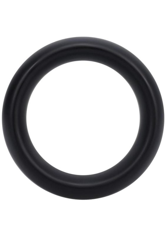 Rock Solid The Silicone Collar Cock Ring - Medium - Black