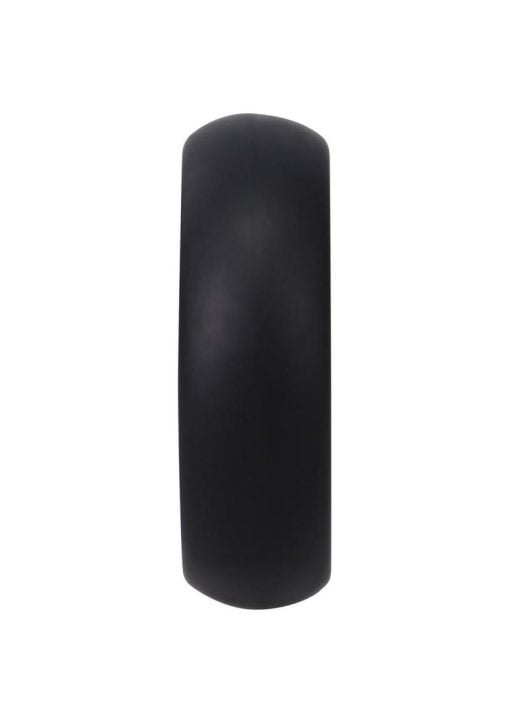 Rock Solid The Silicone Collar Cock Ring - Small - Black - Image 4