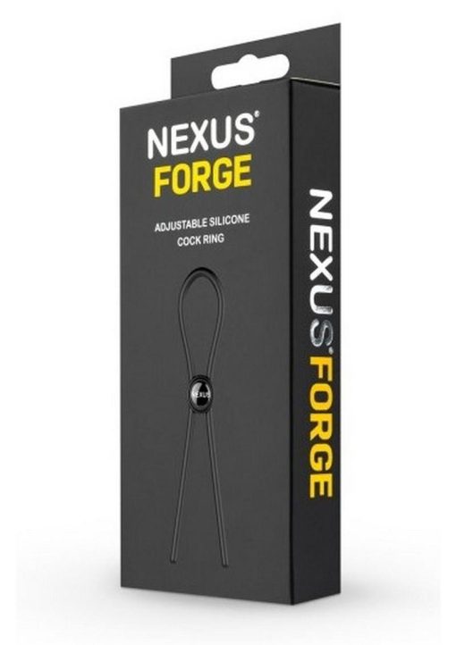 Nexus Forge Single Adjustable Lasso Silicone Cock Ring - Black - Image 2