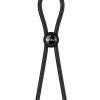 Nexus Forge Single Lasso Adjustable Silicone Cock Tie - Black