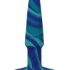 A-Play Groovy Silicone Anal Plug 4in - Blue