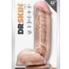 Dr. Skin Silver Collection Mr. D Dildo with Balls and Suction Cup 8.5in - Vanilla