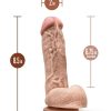 Dr. Skin Silver Collection Mr. D Dildo with Balls and Suction Cup 8.5in - Vanilla - Image 3