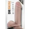 Dr. Skin Silver Collection Dr. William Dildo with Balls and Suction Cup 8in - Vanilla