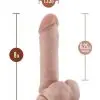 Dr. Skin Silver Collection Dr. William Dildo with Balls and Suction Cup 8in - Vanilla - Image 3