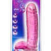B Yours Plus Big N` Bulky Realistic Dildo with Suction Cup - Pink