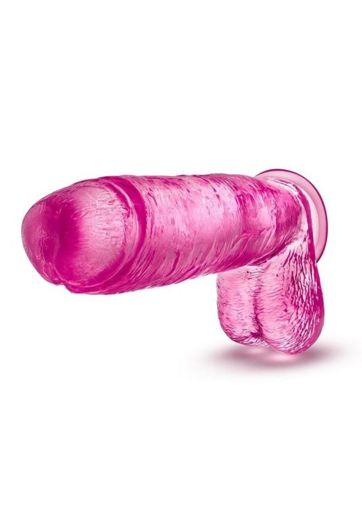 B Yours Plus Big N` Bulky Realistic Dildo with Suction Cup - Pink - Image 3