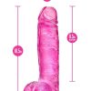 B Yours Plus Big N` Bulky Realistic Dildo with Suction Cup - Pink - Image 4