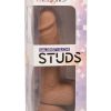 Silicone Studs Dual Density with Suction Cup Base 6.25in - Chocolate