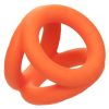 Alpha Liquid Silicone Tri-Ring - Orange - Image 3