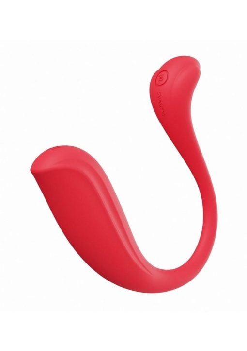 Svakom Phoenix Neo 2 Interactive Rechargeable Silicone Vibrator with Remote Control - Red - Image 3