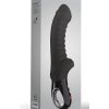 Tiger Silicone Vibrator - Black