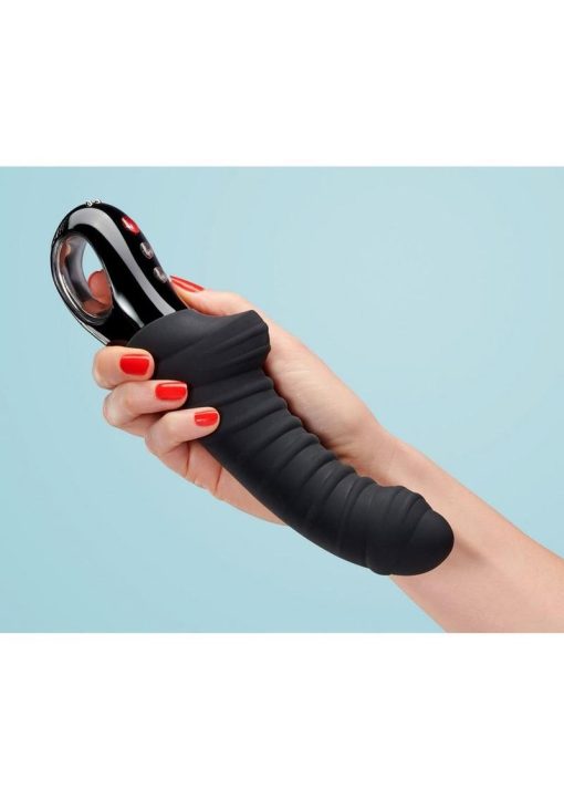 Tiger Silicone Vibrator - Black - Image 4