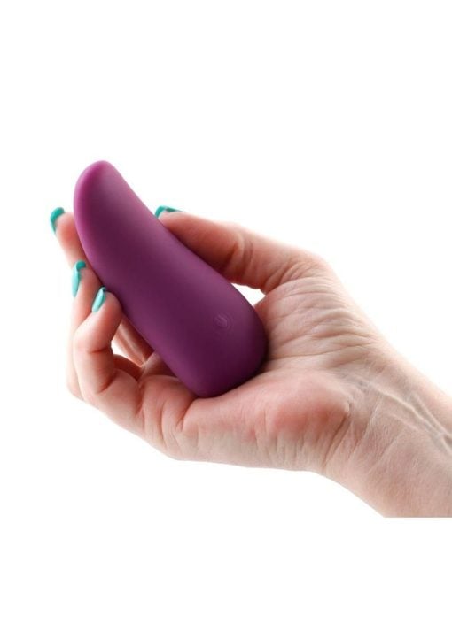 Desire Kama Rechargeable Silicone Vibrator - Purple - Image 3