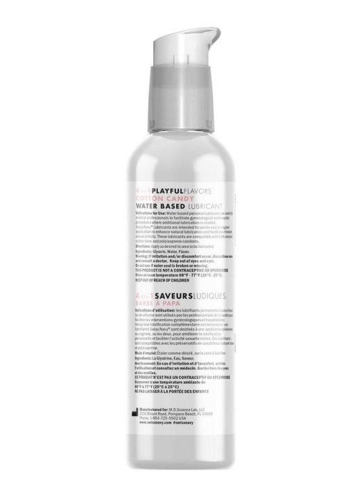 Swiss Navy 4 in 1 Flavored Lubricant 4oz - Cotton Candy - Image 2