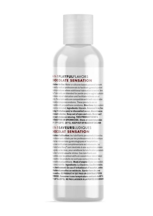 Swiss Navy 4 In 1 Flavored Lubricant 1oz - Chocolate Sensation - Image 2