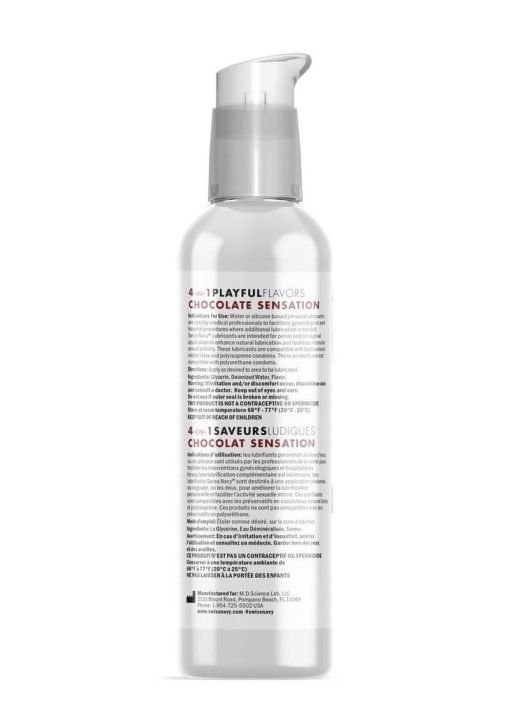 Swiss Navy 4 In 1 Flavored Lubricant 4oz - Chocolate Sensation - Image 2