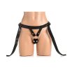 Bedroom Bliss Velvet Kiss Strap-On Harness - Black