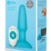 B-Vibe Rimming Plug 2 Rechargeable Silicone Anal Plug - Teal - Image 2
