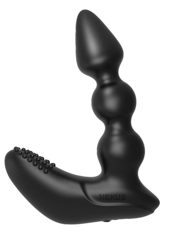 Nexus Bendz Prostate Edition Bendable Rechargeable Silicone Prostate Massager with Remote Control - Black