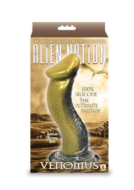Alien Nation Venomus Silicone Creature Dildo - Gold - Image 2