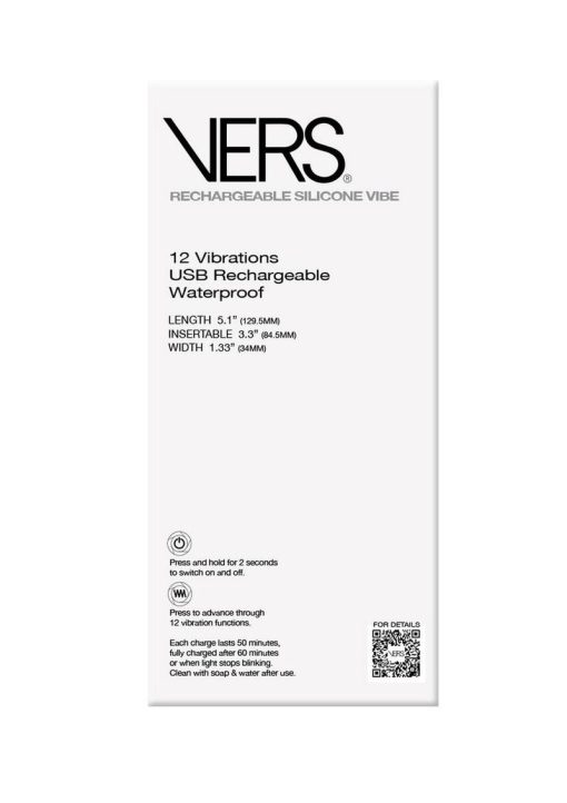 Vers P-Spot Rechargeable Silicone Prostate Stimulator - Black - Image 4