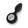 Vers Plug Vibrating Rechargeable Silicone Anal Plug - Black