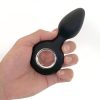 Vers Plug Vibrating Rechargeable Silicone Anal Plug - Black - Image 3
