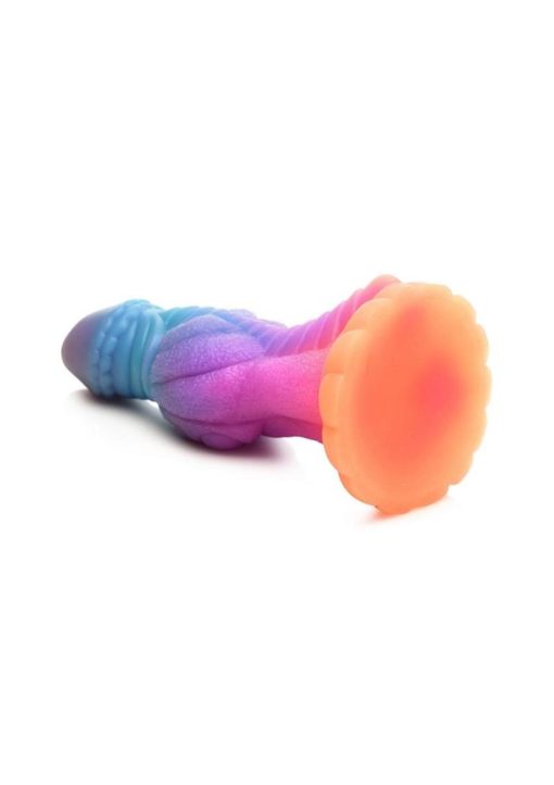 Creature Cocks Galatic Cock Alien Creature Glow in the Dark Silicone Dildo - Multicolor - Image 4