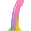 Love to Love Dildolls Stargazer Silicone Dildo - Rainbow - Image 4