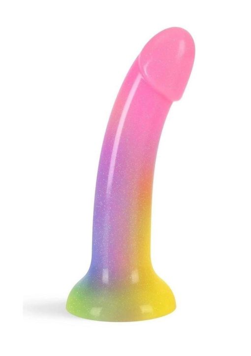 Love to Love Dildolls Stargazer Silicone Dildo - Rainbow - Image 4