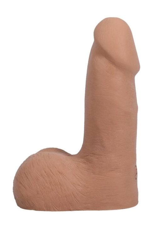 The Realistic Cock with Balls Ultraskyn Removable Vac-U-Lock Suction Cup 5in - Caramel - Image 3