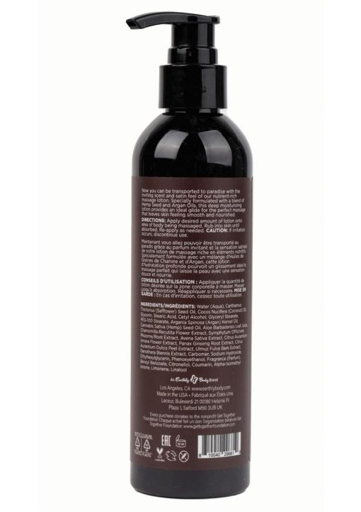 Hemp Seed Massage Lotion Kashmir Musk 8oz - Image 2