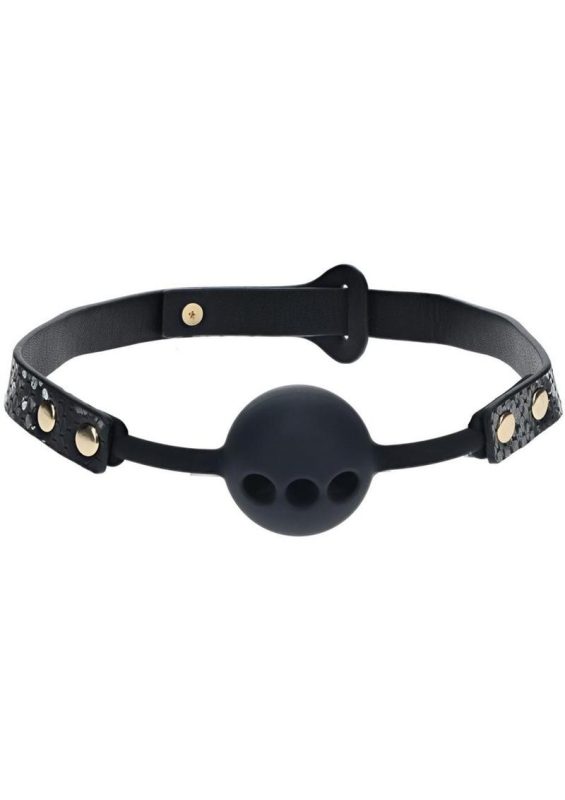 Ouch! Florence Collection Silicone Ball Gag - Black