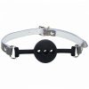 Ouch! Paris Collection Silicone Ball Gag - Black