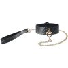 Ouch! Florence Collection Collar with Leash - Black