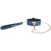 Ouch! Florence Collection Collar with Leash - Blue