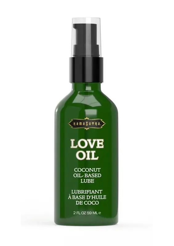 Kama Sutra Love Oil Coconut Oil Based Lubricant and Body Glide 2oz