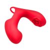 Bloomgasm Rose Touch Pulsing Rechargeable Silicone Finger Vibrator - Red