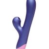 Romp Pulse Rechargeable Silicone Rabbit Vibrator with Pleasure Air - Purple/Pink