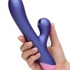 Romp Pulse Rechargeable Silicone Rabbit Vibrator with Pleasure Air - Purple/Pink - Image 3