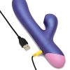 Romp Pulse Rechargeable Silicone Rabbit Vibrator with Pleasure Air - Purple/Pink - Image 4