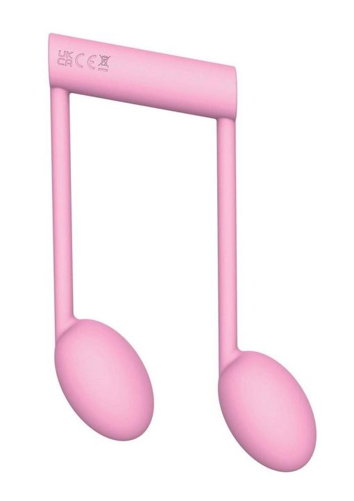 The Beat Rechargeable Silicone Note Vibrator - Pink - Image 3