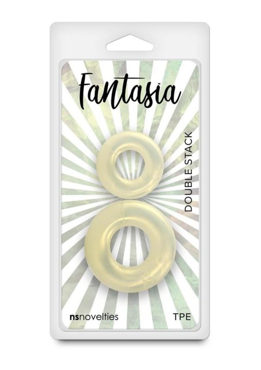 Fantasia Double Stack Cock Rings - Yellow