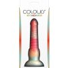 Colours Stacked Silicone Dildo 6in - Red/Gold - Image 4